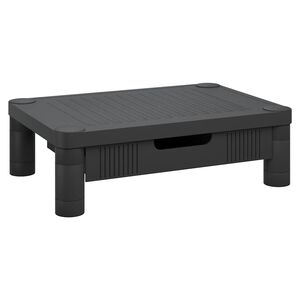 vidaXL monitora paliktnis, melns, 43x30,5x13 cm