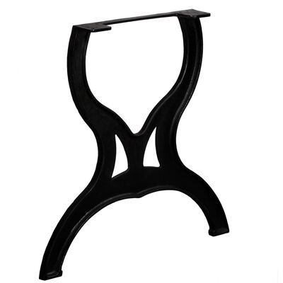 vidaXL virtuves galda kājas, 2 gab., X forma, čuguns