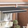 vidaXL Apgaismojošs valance Antracīts 580 x 20 cm Audekls