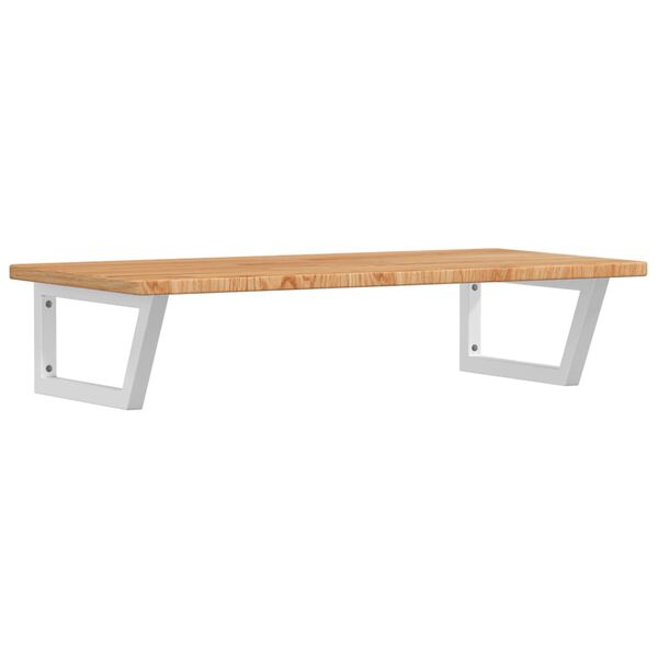 vidaXL izlietnes plaukts, stiprināms pie sienas, tērauds, ozola koks