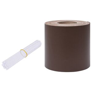 vidaXL privātuma lente, PVC, 35x0,19 m, brūna