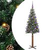 vidaXL Tievā Ziemassvētku Egle Zaļa 150 cm PVC un cietā priedes koks