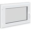 vidaXL Pagraba logs RISOR 90 x 70 cm PVC un stikls Antracīta