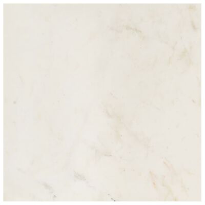 vidaXL kafijas galdiņš, 60x60x35 cm, akmens, balta marmora tekstūra