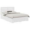 vidaXL Gultas rāmis ar atvilktni Balts 160 x 200 cm Inženierijas koks