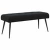 vidaXL Sols ar pogām Melns 110 x 40 x 46 cm Samts