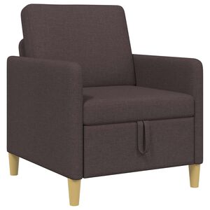 vidaXL Sofas ar uzglabā&scaron;anu Tum&scaron;i brūna 72 x 78 x 87 cm Poliesters