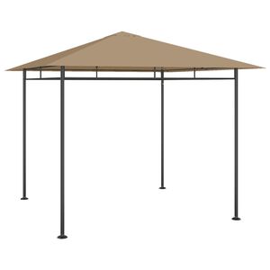 vidaXL dārza nojume, 3x3x2,7 m, pelēkbrūna, 180 g/m&sup2;