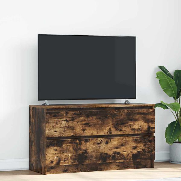 vidaXL TV skapītis, ozolkoka krāsa, 100x35x54 cm, inženierijas koks