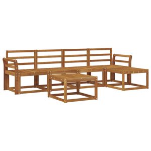 vidaXL Āra dīvānu komplekts 6 pcs Dabiska