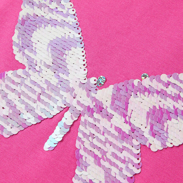 Bērnu krekls ar piedurknēm, tum&scaron;i rozā, 140