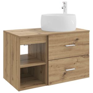 vidaXL Vannas istabas mēbeļu komplekts 2 gab. Artisan Ozols