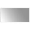 vidaXL LED vannas spogulis Caurspīdīgs 80 x 40 cm rūdīts stikls