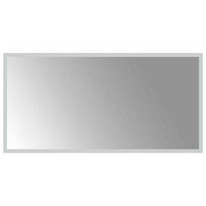 vidaXL LED vannas spogulis Caurspīdīgs 80 x 40 cm rūdīts stikls
