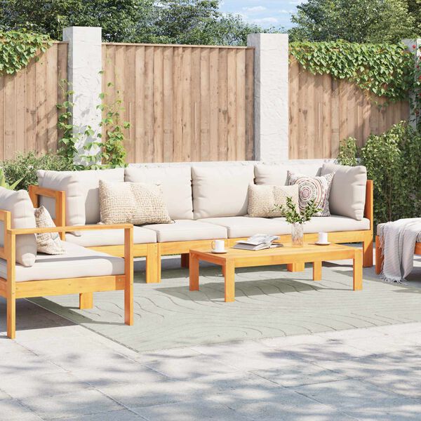 vidaXL Teritorijas paklāji PALMERAS Zaļa 240 x 240 cm Poliesters