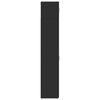 vidaXL skapis, melns, 40x42,5x225 cm, inženierijas koks