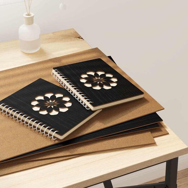 vidaXL Dekora Paneli 50 pcs Melns ozolkoks 30 x 42 x 0.27 cm