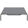 vidaXL Paaugstināta suņu gulta pelēka 150x90x20 cm Oksfordas audums
