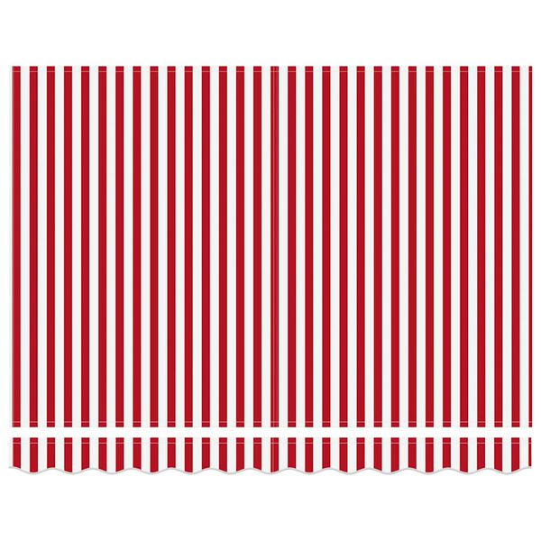 vidaXL Izvelkams jumtiņš Sarkana un balta 300 x 250 cm
