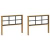 vidaXL Brokastis moduļi 2 pcs Balts 80 x 6 x 61 cm Cietā akācijas koks