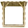 vidaXL pergola ar jumtu, 3 gab., 100x90x100 cm, impregnēta priede