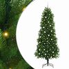 vidaXL Ziemassvētku eglīte su 300 LED ar statīvu Zaļa 240 cm PE
