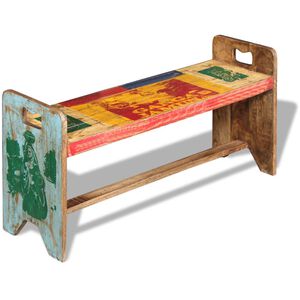 vidaXL sols, 100x30x50 cm, pārstrādāts masīvkoks