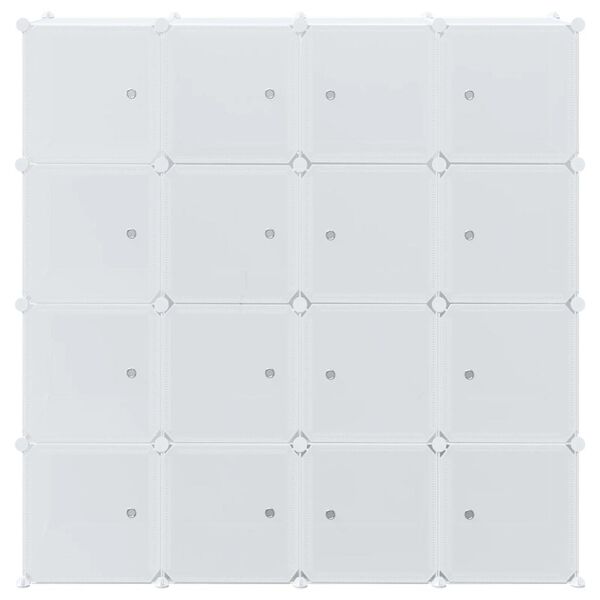 vidaXL uzglabāšanas kubu organizators 16 kubiem piekaramajiem stieņiem