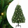 vidaXL Mākslīgā Ziemassvētku eglīte 120 cm 150 LED Silti balts Zaļa