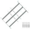 vidaXL Apsardzes restes logiem ar 3 &scaron;ķērsstieņiem 3 pcs 430-740 mm