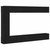vidaXL TV Cabinet Set 9 gab. 30,5 x 30 x 110 cm Melns ozolkoks