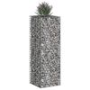 vidaXL Gabions pacelta gulta Sudraba 50 x 50 x 150 cm Cinkots tērauds