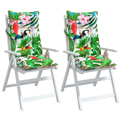 vidaXL dārza krēslu spilveni, 2 gab., krāsains oksforda audums