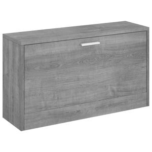 vidaXL apavu plaukts, pelēks, 80x24x45 cm, inženierijas koks
