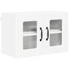 vidaXL Sienas stikla skapis PORTO Balts 60 x 31 x 40 cm