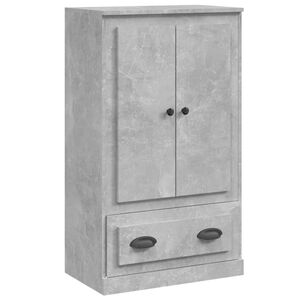 vidaXL augstais skapis, pelēks, 60x35,5x103,5 cm, inženierijas koks