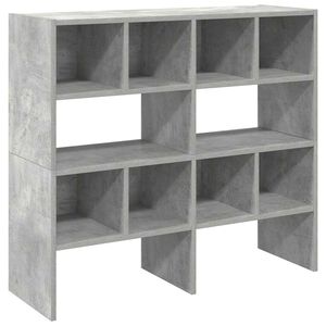 vidaXL apavu plaukti 2 gab sakraujami betona pelēks 89,5x30x40 cm