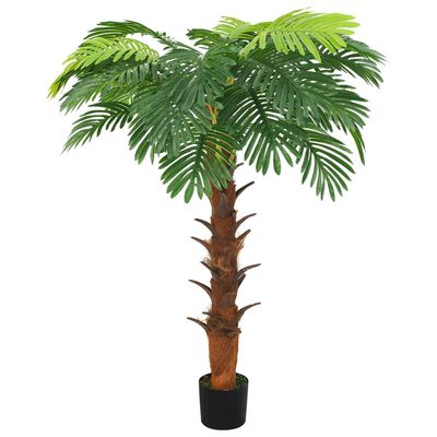 vidaXL mākslīgā cikas palma ar podiņu, 160 cm, zaļa