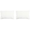 vidaXL Spilvens 2 gab. 50 x 75 cm Bambusa &Scaron;ķiedras Balts