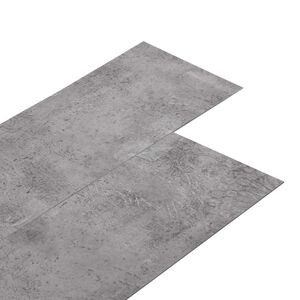 vidaXL Pa&scaron;līmējo&scaron;as PVC grīdas dēļi Betona brūns 30,5 x 61 cm 28 gab.