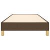 vidaXL gultas rāmis ar atsperēm, tum&scaron;i brūns, 100x200 cm, audums