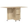 vidaXL Ēdamistabas galds 140 x 80 x 77 cm Inženierijas koks Taisnstūra