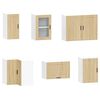 vidaXL 11-daļīgs virtuves skapītis komplekts, Porto, ozolkoka