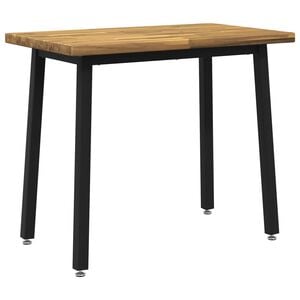 vidaXL Kvadrātveida ēdamgalds 90 x 55 x 75 cm Cietā akācijas koks