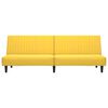 vidaXL 2-vietīga dīvāngulta, dzeltens samts