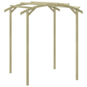 vidaXL dārza pergola, impregnēts priedes koks, 180x197x210 cm