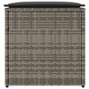 vidaXL Spilvenu kaste ar uzglabāšanu Pelēka 50 x 50 x 50 cm poliratāns