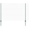 vidaXL Se&scaron;stūra žogs ar stabu 25 x 1,5 m PVC pārklāts tērauds Zaļa