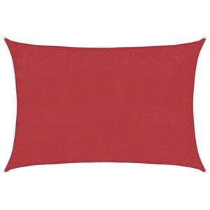 vidaXL saulessargs, 160 g/m&sup2;, sarkans, 2x2,5 m, HDPE