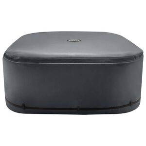 INTEX Vannas vāks INTEX Tum&scaron;i pelēka 196 x 196 x 72 cm PVC